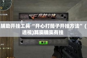 辅助开挂工具“开心打筒子开挂方法”(透视)其实确实有挂 