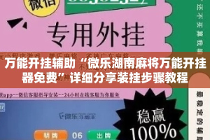 万能开挂辅助“微乐湖南麻将万能开挂器免费”详细分享装挂步骤教程