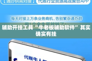 辅助开挂工具“牛老板辅助软件”其实确实有挂