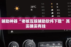 辅助神器“老板互娱辅助软件下载”其实确实有挂