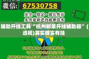 辅助开挂工具“杭州都莱开挂辅助器”(透视)其实确实有挂 