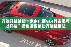 万能开挂辅助“家乡广西GL4其实是可以开挂”揭秘透视辅助万能挂用法