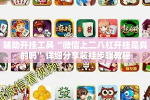 辅助开挂工具“微信上二八杠开挂是真的吗”详细分享装挂步骤教程