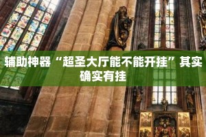 辅助神器“超圣大厅能不能开挂”其实确实有挂