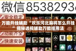 万能开挂辅助“欢乐河北麻将怎么开挂”揭秘透视辅助万能挂用法