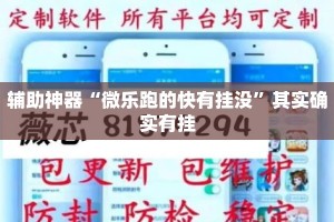 辅助神器“微乐跑的快有挂没”其实确实有挂