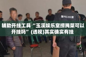 辅助开挂工具“玉溪娱乐室捞腌菜可以开挂吗”(透视)其实确实有挂 