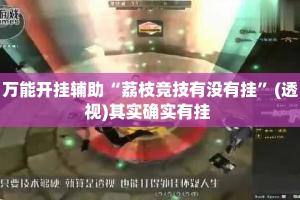 万能开挂辅助“荔枝竞技有没有挂”(透视)其实确实有挂 