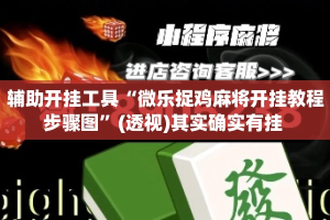 辅助开挂工具“微乐捉鸡麻将开挂教程步骤图”(透视)其实确实有挂 