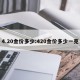 4.20金价多少:420金价多少一克