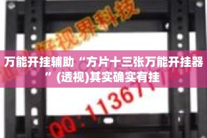 万能开挂辅助“方片十三张万能开挂器”(透视)其实确实有挂 