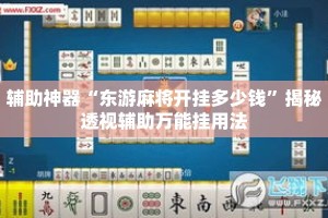 辅助神器“东游麻将开挂多少钱”揭秘透视辅助万能挂用法