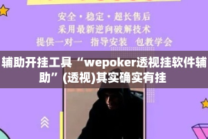 辅助开挂工具“wepoker透视挂软件辅助”(透视)其实确实有挂 