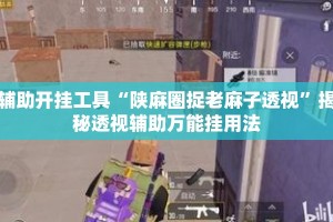 辅助开挂工具“陕麻圈捉老麻子透视”揭秘透视辅助万能挂用法
