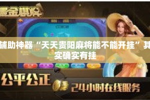 辅助神器“天天贵阳麻将能不能开挂”其实确实有挂