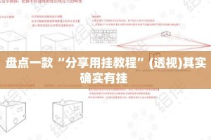 盘点一款“分享用挂教程”(透视)其实确实有挂 
