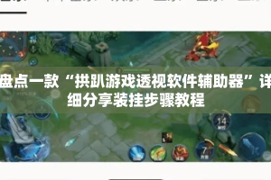 盘点一款“拱趴游戏透视软件辅助器”详细分享装挂步骤教程