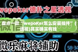 盘点一款“wepoKer怎么安装挂件”(透视)其实确实有挂 