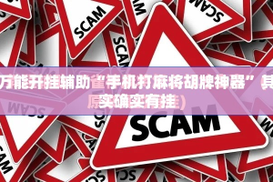 万能开挂辅助“手机打麻将胡牌神器”其实确实有挂