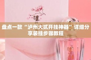盘点一款“泸州大贰开挂神器”详细分享装挂步骤教程