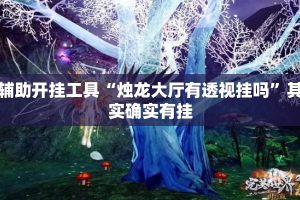 辅助开挂工具“烛龙大厅有透视挂吗”其实确实有挂