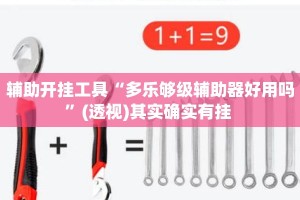 辅助开挂工具“多乐够级辅助器好用吗”(透视)其实确实有挂 