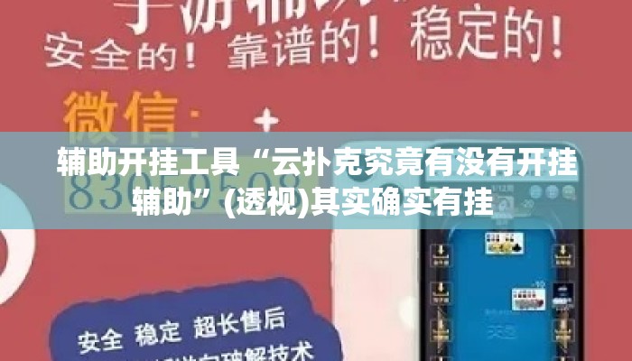 辅助开挂工具“云扑克究竟有没有开挂辅助	”(透视)其实确实有挂 
