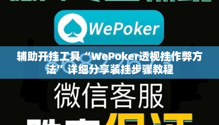 辅助开挂工具“WePoker透视挂作弊方法”详细分享装挂步骤教程