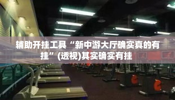 辅助开挂工具“新中游大厅确实真的有挂”(透视)其实确实有挂 