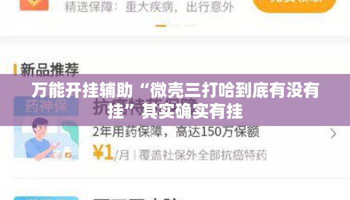 万能开挂辅助“微壳三打哈到底有没有挂”其实确实有挂