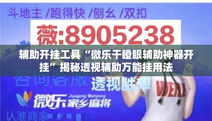 辅助开挂工具“微乐干瞪眼辅助神器开挂	”揭秘透视辅助万能挂用法