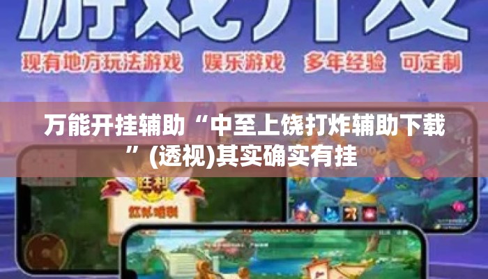 万能开挂辅助“中至上饶打炸辅助下载”(透视)其实确实有挂 