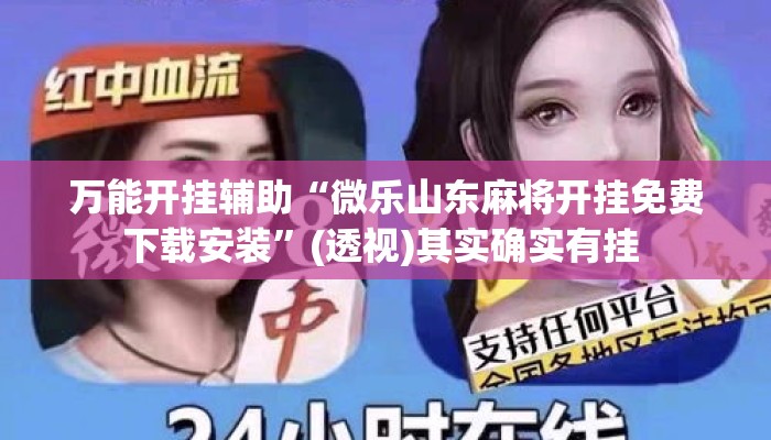 万能开挂辅助“微乐山东麻将开挂免费下载安装”(透视)其实确实有挂 