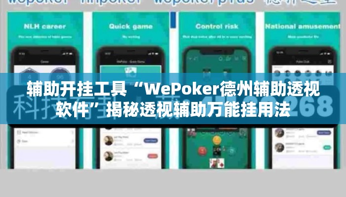 辅助开挂工具“WePoker德州辅助透视软件”揭秘透视辅助万能挂用法
