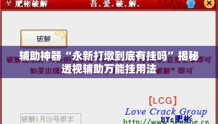 辅助神器“永新打墩到底有挂吗”揭秘透视辅助万能挂用法