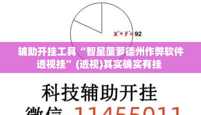 辅助开挂工具“智星菠萝德州作弊软件透视挂”(透视)其实确实有挂 