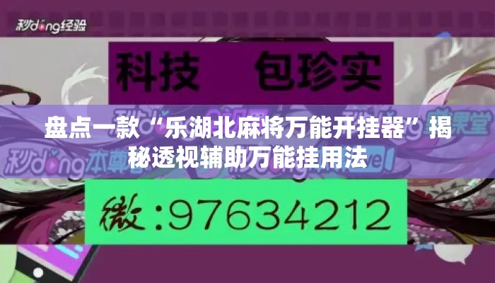 盘点一款“乐湖北麻将万能开挂器”揭秘透视辅助万能挂用法