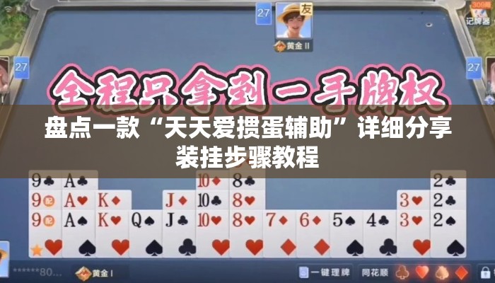 盘点一款“天天爱掼蛋辅助”详细分享装挂步骤教程