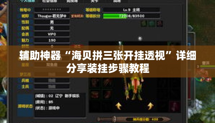 辅助神器“海贝拼三张开挂透视”详细分享装挂步骤教程