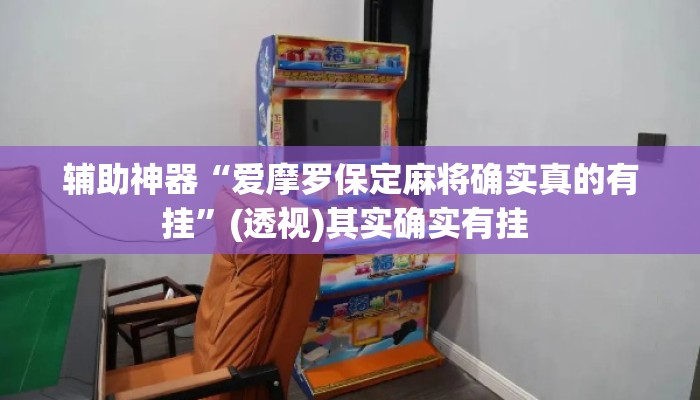辅助神器“爱摩罗保定麻将确实真的有挂”(透视)其实确实有挂 