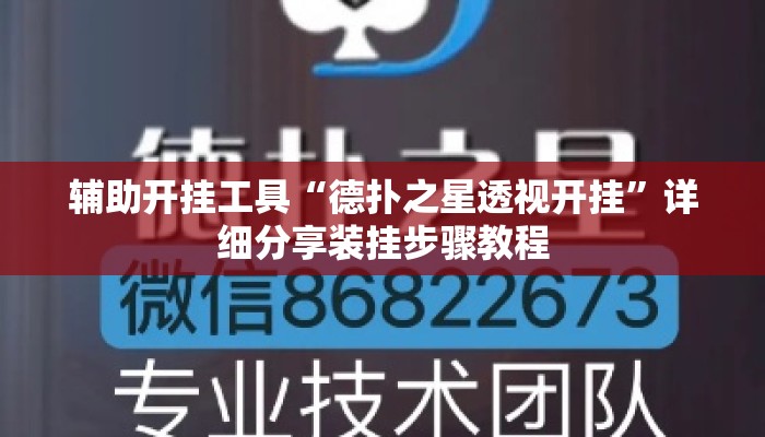 辅助开挂工具“德扑之星透视开挂	”详细分享装挂步骤教程