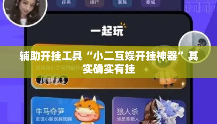辅助开挂工具“小二互娱开挂神器	”其实确实有挂