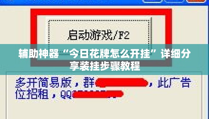 辅助神器“今日花牌怎么开挂	”详细分享装挂步骤教程