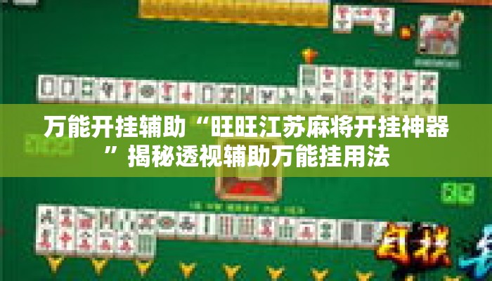 万能开挂辅助“旺旺江苏麻将开挂神器	”揭秘透视辅助万能挂用法
