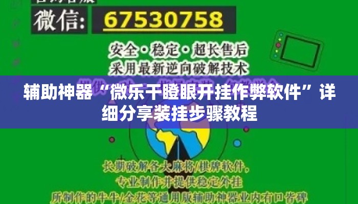 辅助神器“微乐干瞪眼开挂作弊软件	”详细分享装挂步骤教程