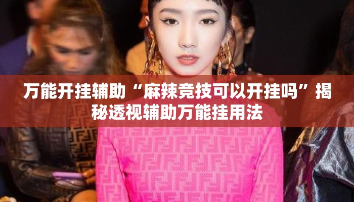 万能开挂辅助“麻辣竞技可以开挂吗”揭秘透视辅助万能挂用法