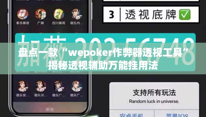 盘点一款“wepoker作弊器透视工具”揭秘透视辅助万能挂用法