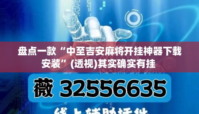 盘点一款“中至吉安麻将开挂神器下载安装	”(透视)其实确实有挂 