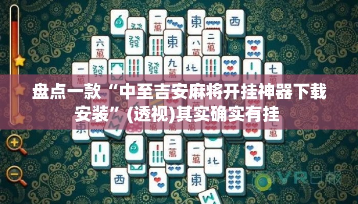 盘点一款“中至吉安麻将开挂神器下载安装”(透视)其实确实有挂 