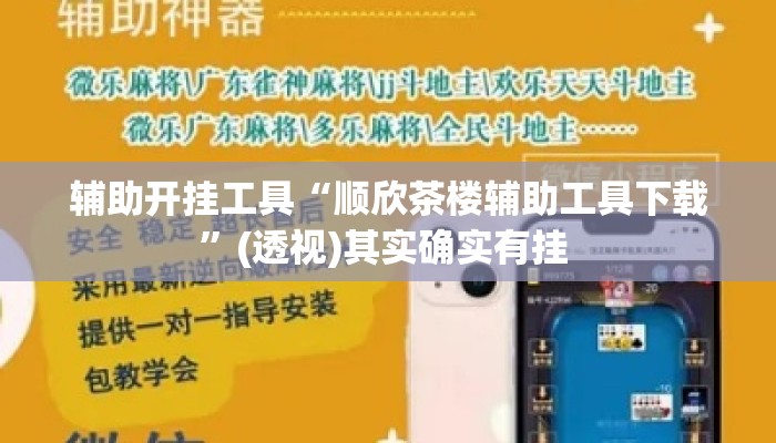 辅助开挂工具“顺欣茶楼辅助工具下载”(透视)其实确实有挂 